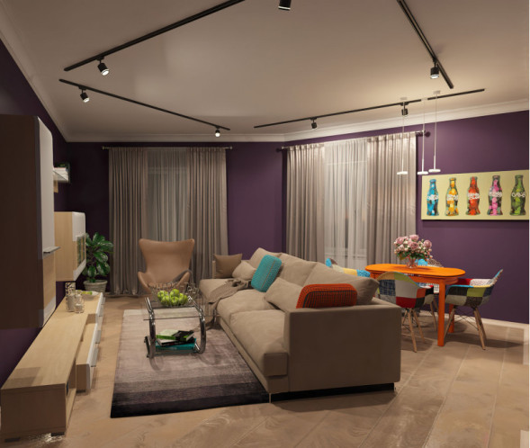 Светодиодный трековый светильник Denkirs SOLID Ribe DK6400-BK