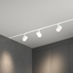 Трековый светильник Elektrostandard Cors белый/серебро 10W 4200K (85513/01) однофазный