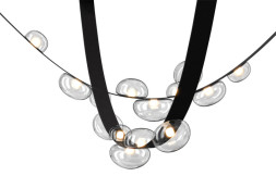 Потолочный светильник Crystal Lux BOSQUE BOSQUE SP7 L3000 BLACK/TRANSPARENT