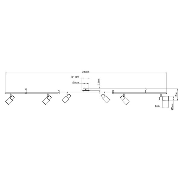Спот ARTE Lamp Cavalletta A4510PL-6SS