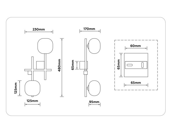 Бра Ambrella Light LH51019 HIGH LIGHT
