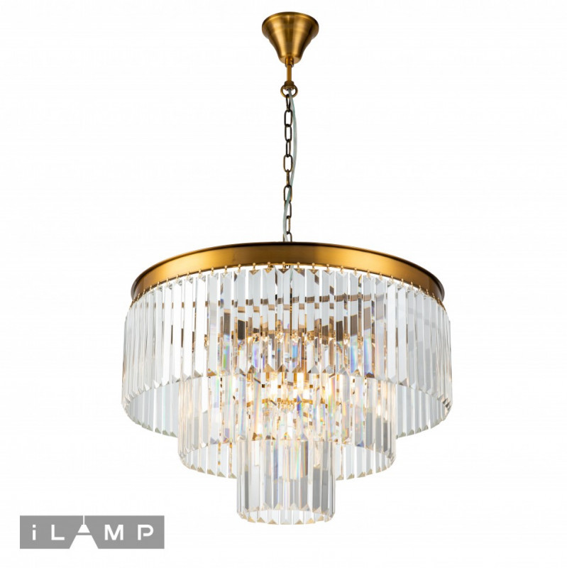 Каскадная люстра iLamp Triumph 7383/8P BR