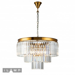 Каскадная люстра iLamp Triumph 7383/8P BR