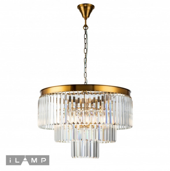 Каскадная люстра iLamp Triumph 7383/8P BR