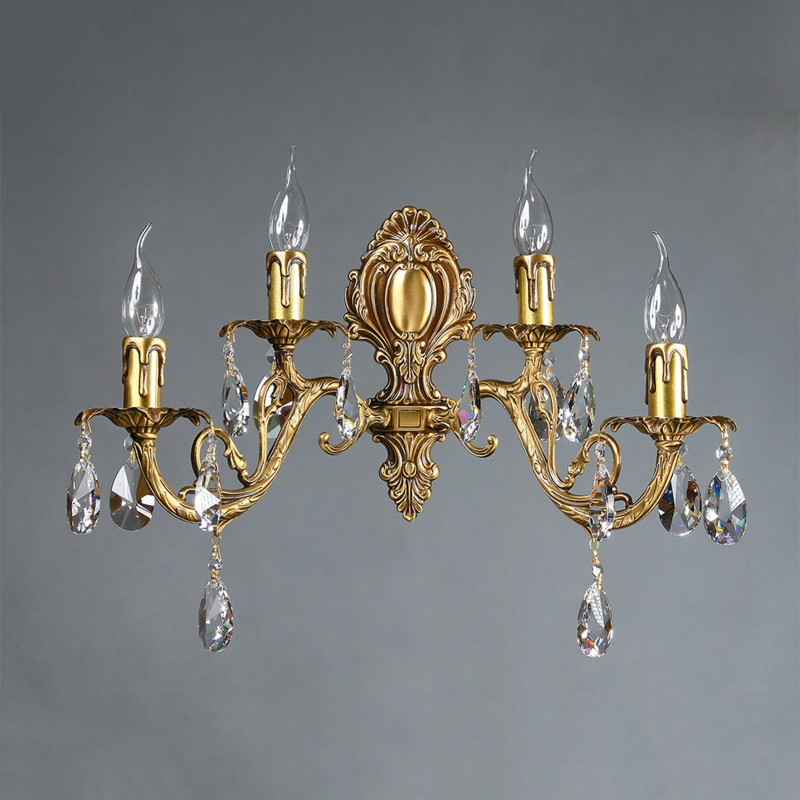 Бра AMBIENTE by BRIZZI ALICANTE 8888/2+2 AB Tear drop