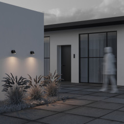 Уличный настенный светильник Maytoni Scope O025WL-01B