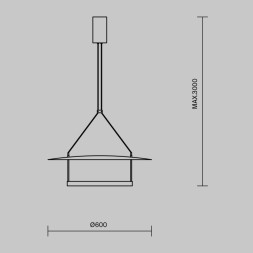 Подвесной светильник Maytoni Ambience MOD280PL-L30B3K