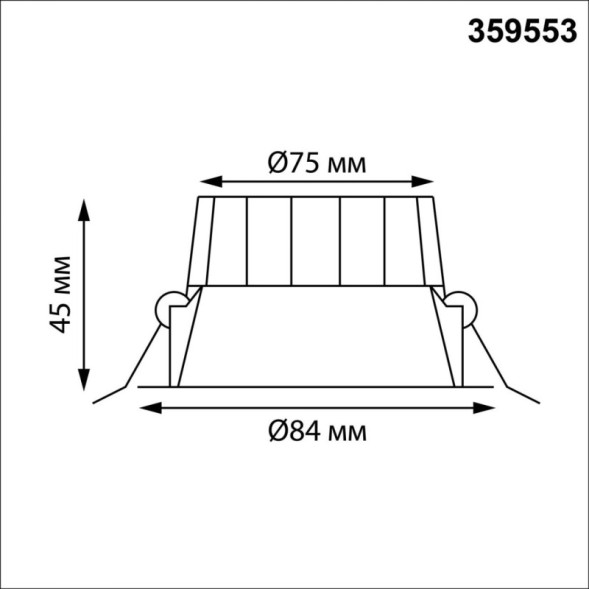 Точечный влагозащищенный светильник Novotech CLARA 359553