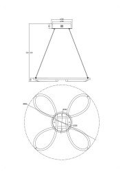 Подвесная люстра Freya Jumbo FR6047PL-L70W