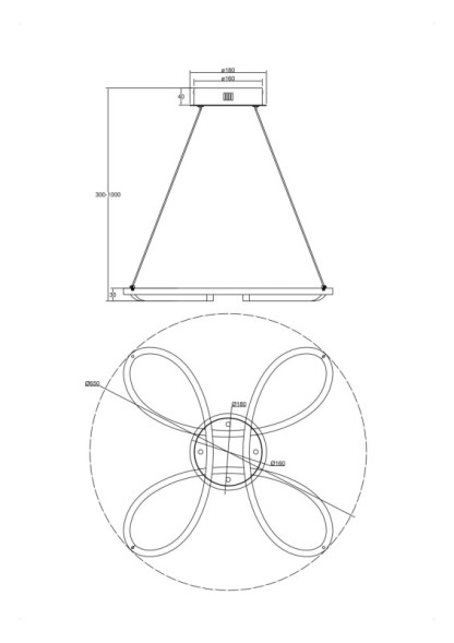 Подвесная люстра Freya Jumbo FR6047PL-L70W
