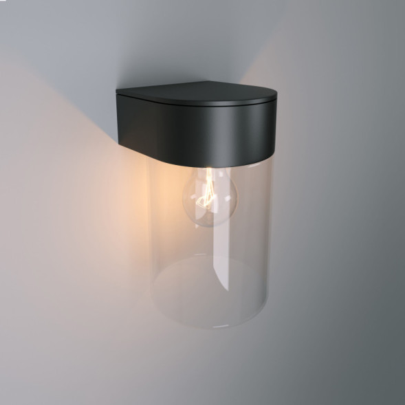 Уличный настенный светильник Elektrostandard Atrani черный (35085/D)