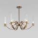 Люстра на штанге Eurosvet Rosher 60141/6 латунь