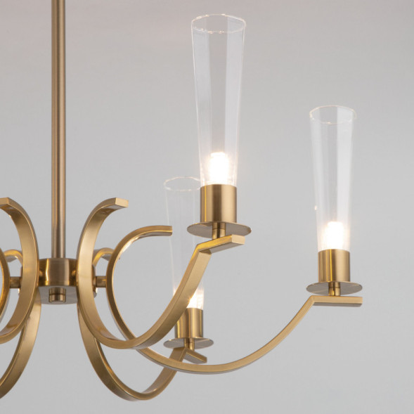 Люстра на штанге Eurosvet Rosher 60141/6 латунь