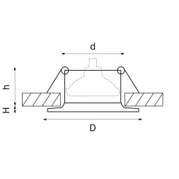 Встраиваемый точечный светильник Lightstar LEVIGO 010027