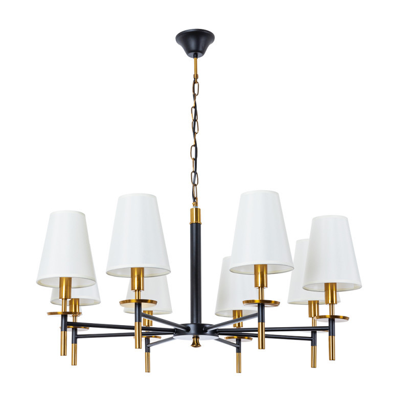 Подвесная люстра ARTE Lamp Riccardo A4075LM-8BK