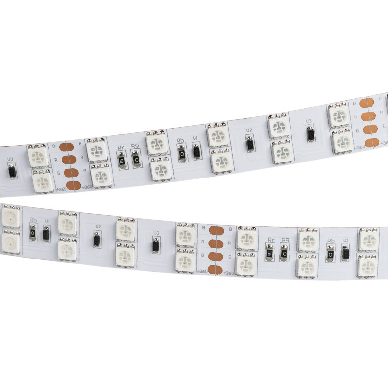 Лента Arlight RT 2-5000 5060 015080 130W 36V RGB IP33