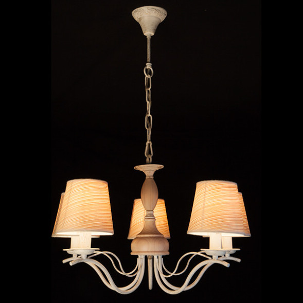 Подвесная люстра Eurosvet SUNSET 60027/5 белый с золотом