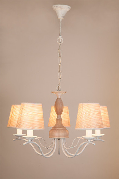 Подвесная люстра Eurosvet SUNSET 60027/5 белый с золотом