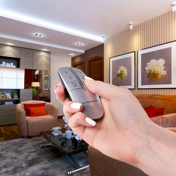 Пульт управления для электроустановки Elektrostandard Y10 Серебро (3 канала)