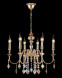 Подвесная люстра Crystal Lux MERCEDES MERCEDES SP6 GOLD/COLOR