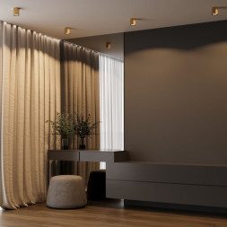 Накладной точечный светильник Elektrostandard 25116/LED 12W 3000K латунь PRIMO