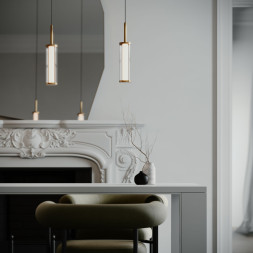 Подвесной светильник Eurosvet 50386/1 LED латунь Stark