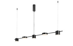 Подвесная люстра Crystal Lux TRISTAN TRISTAN SP5 L1200 BLACK