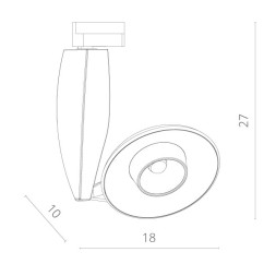 Светодиодный трековый светильник ARTE Lamp Nota A4235PL-1BK