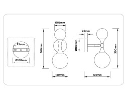 Бра Ambrella Light LH51053 HIGH LIGHT