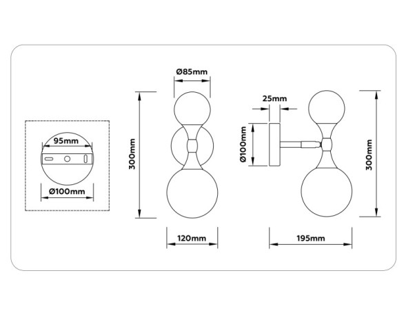 Бра Ambrella Light LH51053 HIGH LIGHT