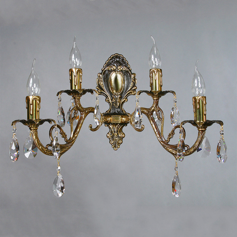 Бра AMBIENTE by BRIZZI ALICANTE 8888/2+2 PB Tear drop