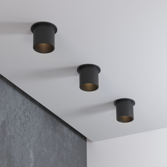 Встраиваемый точечный светильник Elektrostandard 25005/01 GU10 чёрный