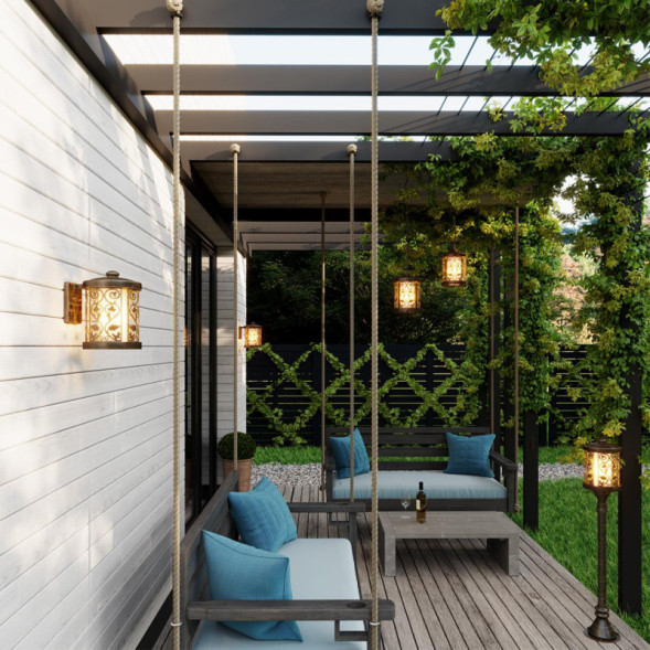 Уличный настенный светильник Odeon Light KORDI 2286/1W