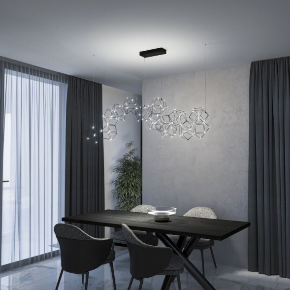 Подвесная люстра Eurosvet UMA 90168/14 черный жемчуг