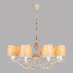Подвесная люстра Eurosvet SUNSET 60027/8 белый с золотом