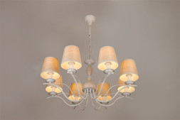 Подвесная люстра Eurosvet SUNSET 60027/8 белый с золотом