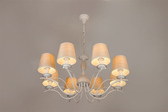 Подвесная люстра Eurosvet SUNSET 60027/8 белый с золотом