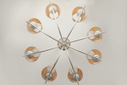 Подвесная люстра Eurosvet SUNSET 60027/8 белый с золотом