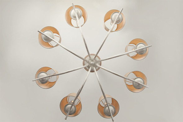 Подвесная люстра Eurosvet SUNSET 60027/8 белый с золотом