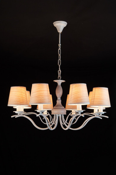 Подвесная люстра Eurosvet SUNSET 60027/8 белый с золотом