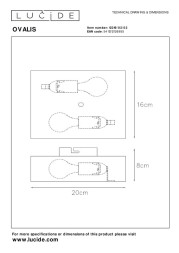 Бра LUCIDE OVALIS 12219/02/02