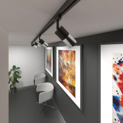 Светодиодный трековый светильник Elektrostandard a04096 Avantag Черный матовый/хром 6W 4200K(LTB27)