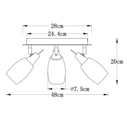 Спот ARTE Lamp VOLARE A4590PL-3SS