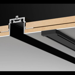 Магнитный встраиваемый шинопровод в гипсокартон Novotech SMAL Track Black ГКЛ 135197