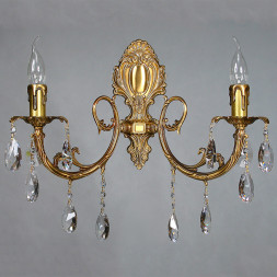 Бра AMBIENTE by BRIZZI ALICANTE 8888/2 AB Tear drop