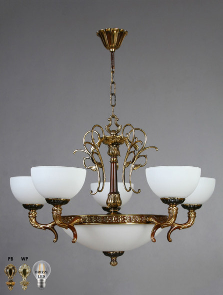 Подвесная люстра AMBIENTE by BRIZZI TOLEDO 02155/5 PB