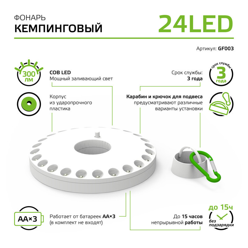 Фонарь Gauss GFL GF003