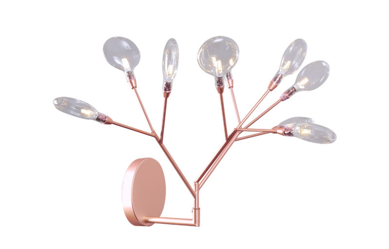 Бра Crystal Lux Evita EVITA AP9 COPPER/TRANSPARENT