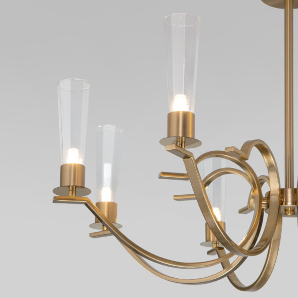 Люстра на штанге Eurosvet Rosher 60141/8 латунь