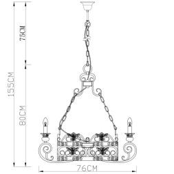 Подвесная люстра Divinare GOTICO 8852/22 SP-6